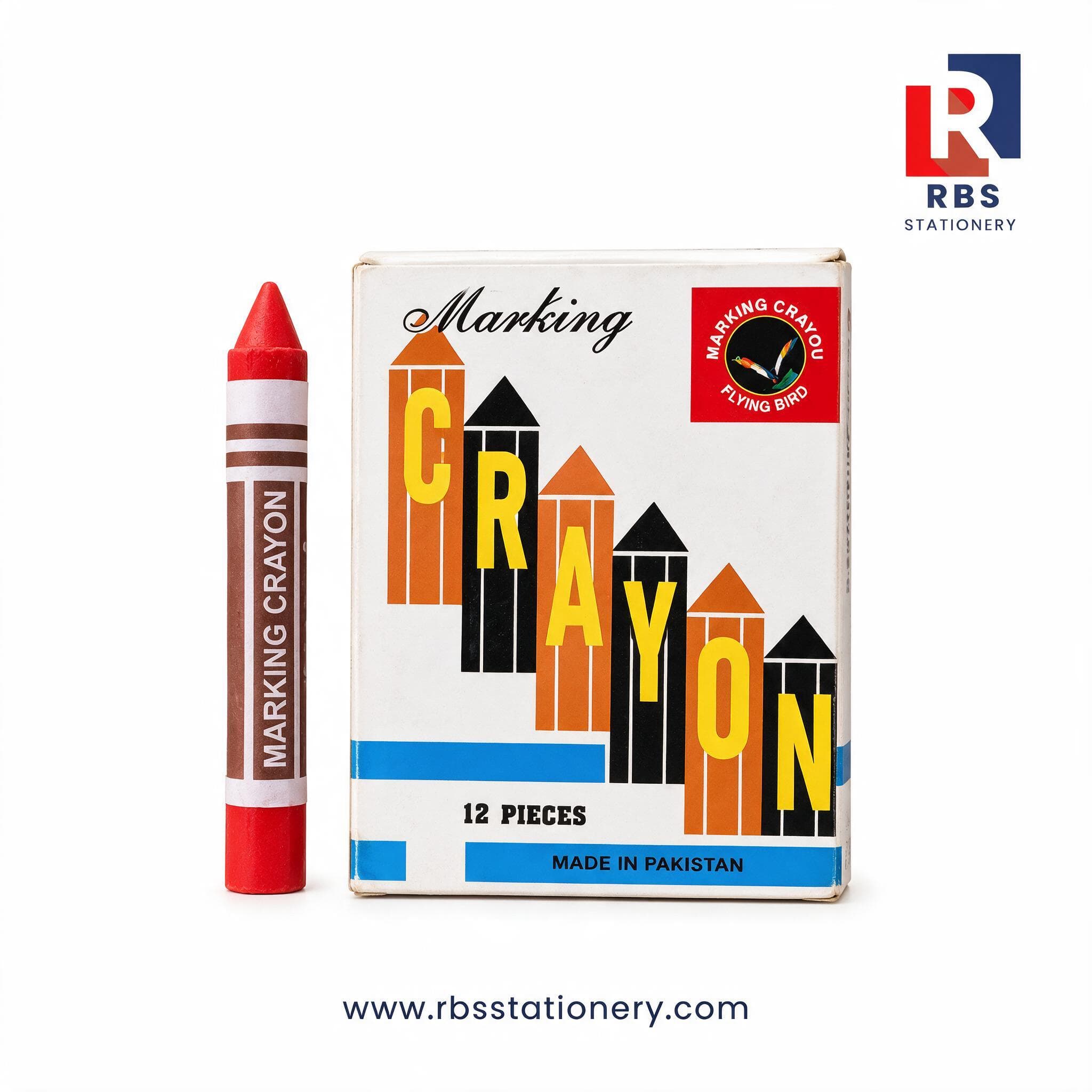 Industrial Marking Crayon Chalk - Pack of 12