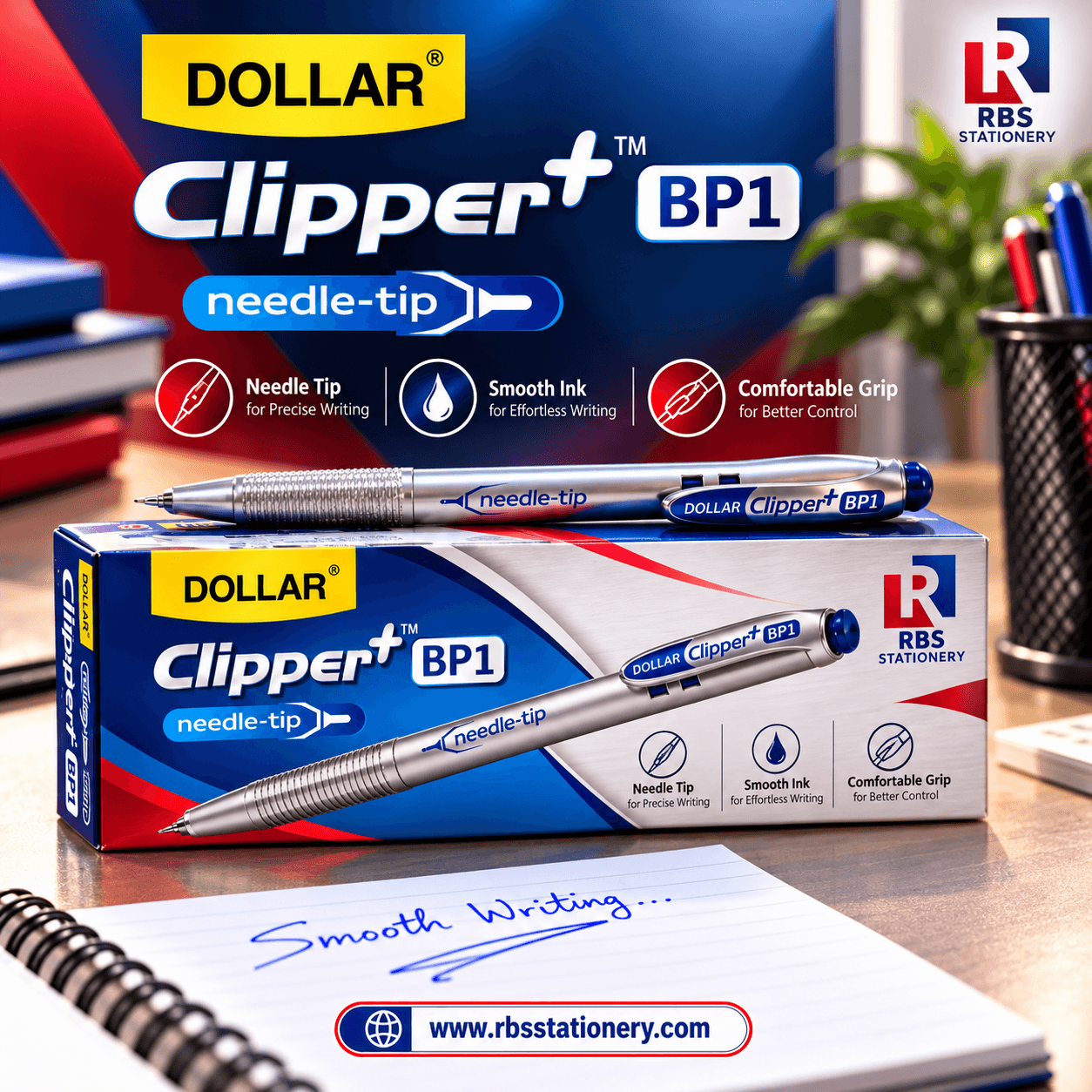 Dollar Clipper Sillver Ball point