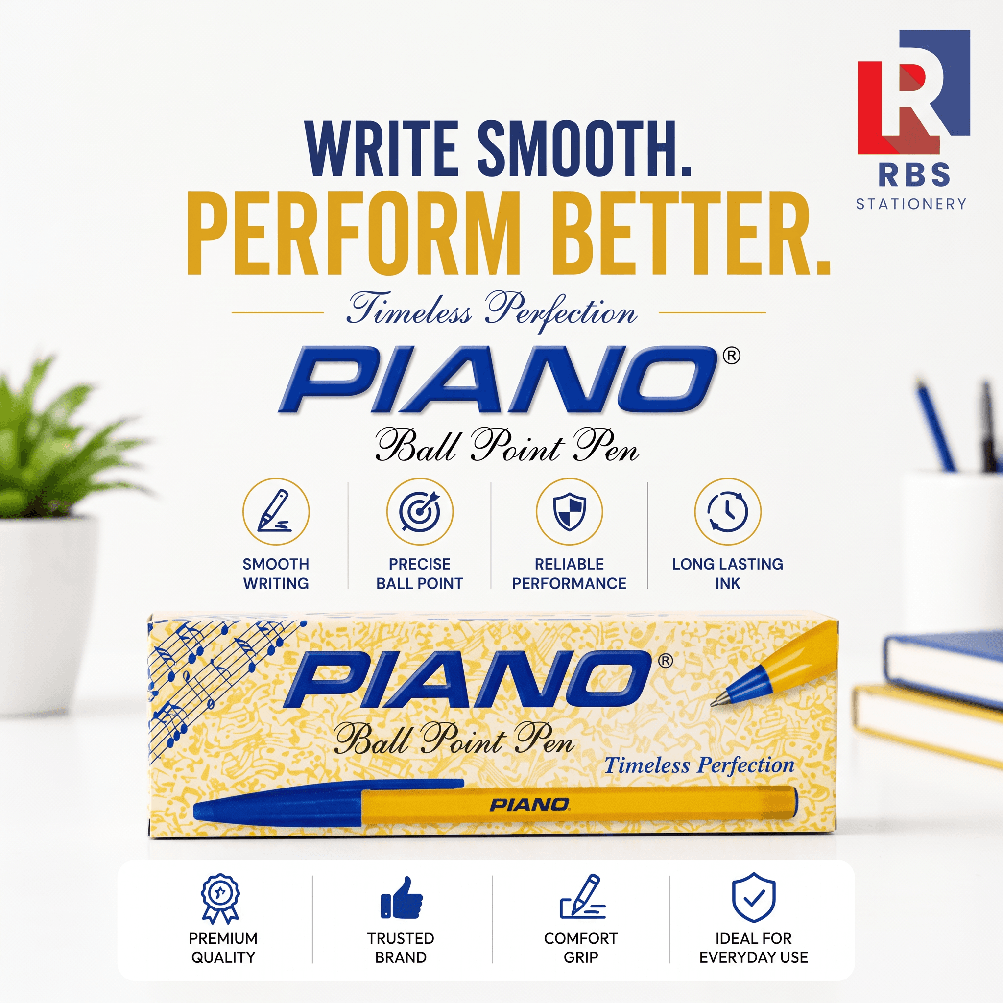 Piano Ballpoint Pen - Pack of 10(Pcs)
