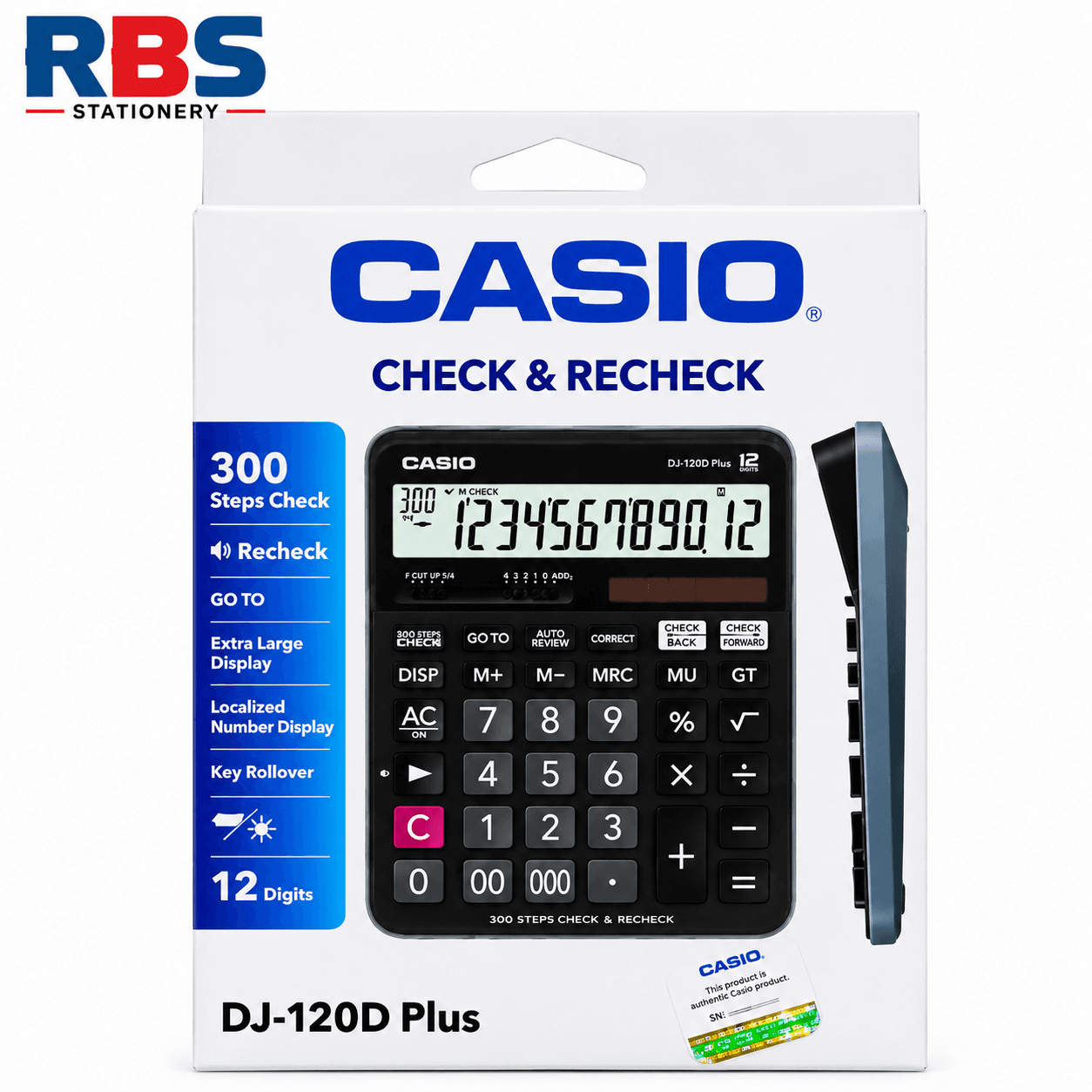 Casio calculator DJ-120D plus org