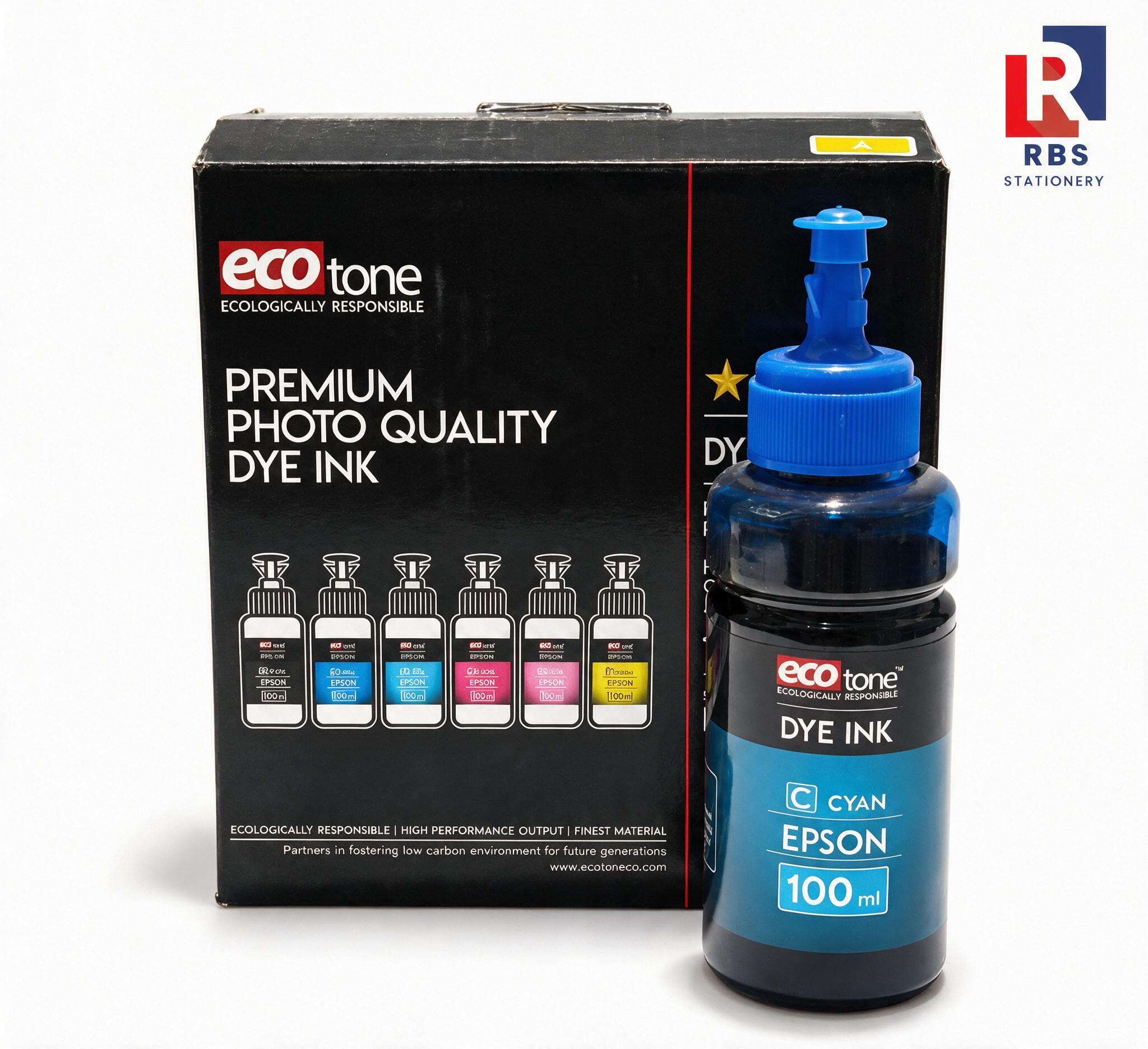 Ecotone Premium Photo Quality Dye Ink for Epson - 100ml