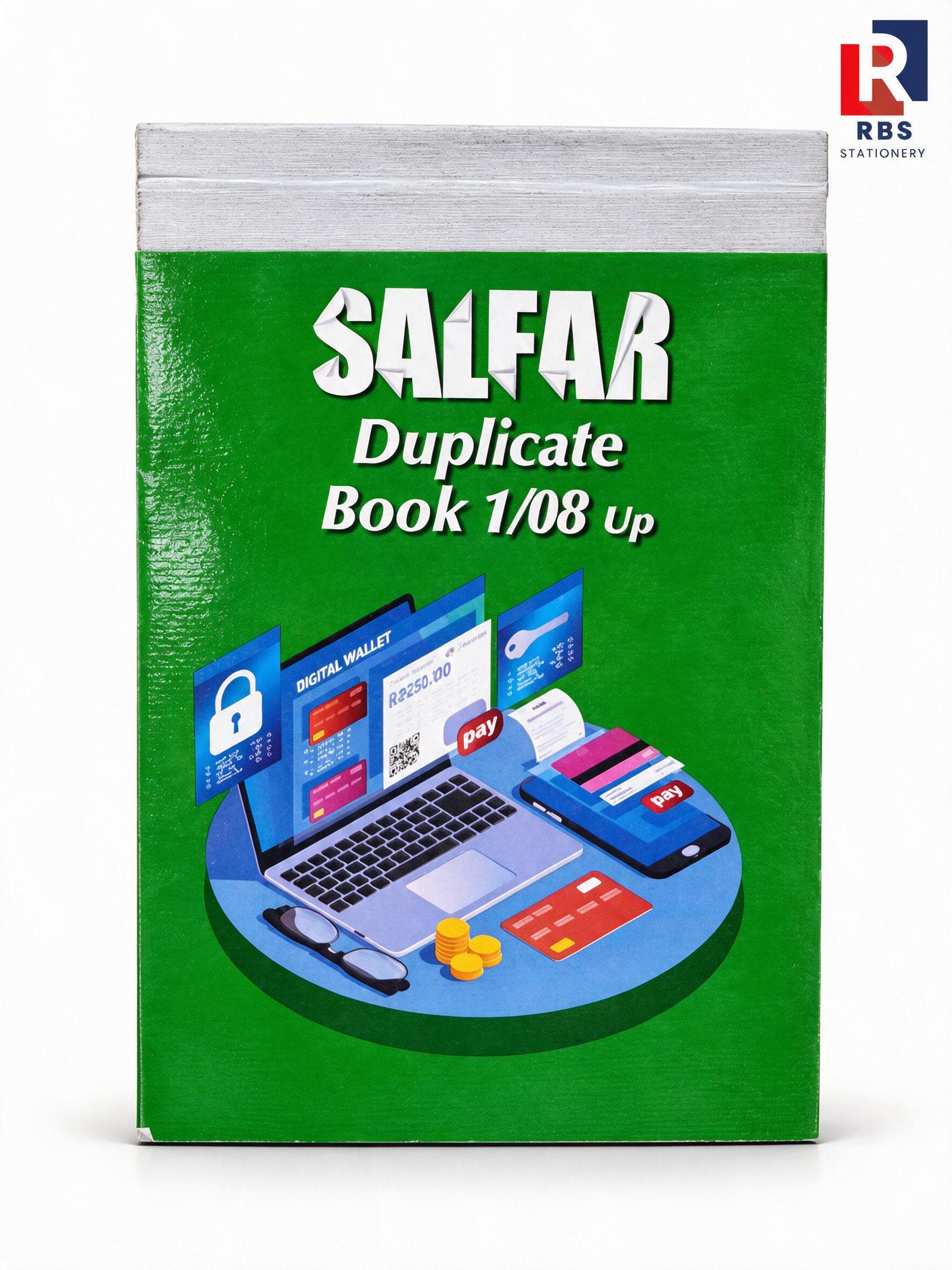 Salfar Duplicate Book 1/08 Up - Cash Receipt & Bill Book - HB